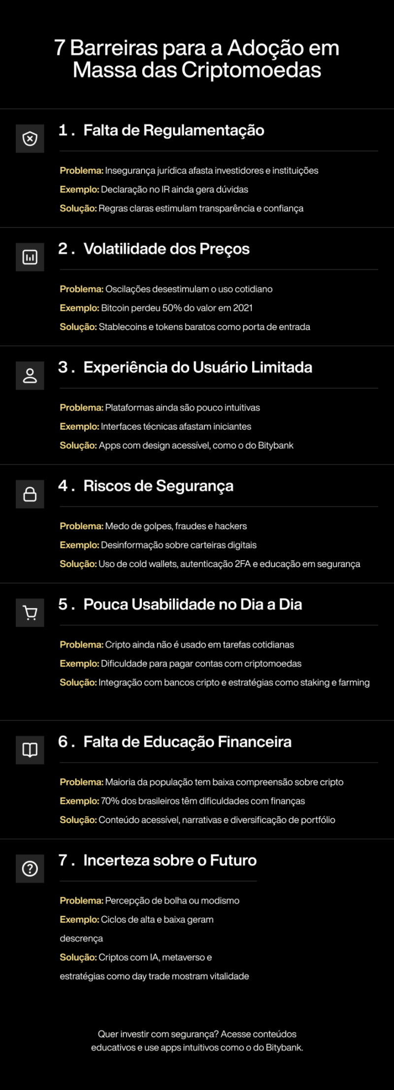 Barreiras para a Adoção em Massa das Criptomoedas